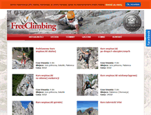 Tablet Screenshot of freeclimbing.pl