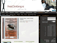 Tablet Screenshot of freeclimbing.rs